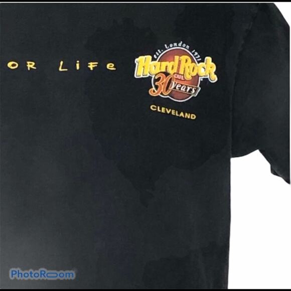 Hard Rock Cafe Music for Life Cleveland Ohio 30 Years Vintage T-shirt Medium - Picture 6 of 8